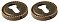 Накладка под цилиндр ET.R.CL55 (ET/CL) BB-17 коричневая бронза