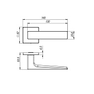 Ручка раздельная K.RL52.REDLINE (RED LINE RL) ABG-6 зелёная бронза