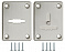 Накладка на сувальдный замок ESC.S-lift+S/K.set (ESC081/082) мат.никель (2шт.)