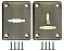 Декоративная накладка ESC081/082-ABG-6 (БРОНЗА) на сув. замок сталь (1 пара)