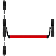 Ручка-штанга нажимная AP.1700C push-bar (ANTI-PANIC 1700С) с тягами для двухстворчатых дверей