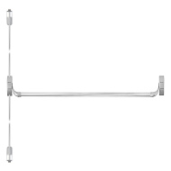 Ручка-штанга нажимная AP.1900C push-bar с тягами для двухстворчатых проф. дверей SL серебро