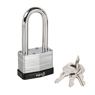 Замок навесной PK-6550L 3 key англ. длиная дужка