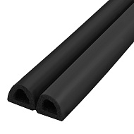 Уплотнитель самоклеящийся ADH/D-12x10mm, BLACK черный 150m