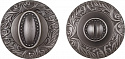 Ручка поворотная BK6.R.SM58 (BK6 SM) AS-3 античное серебро
