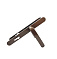 Ручка дверная на планке РФ1-85.25 (85 мм) коричневый