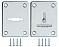 Накладка на сувальдный замок ESC.S-lift+S/K.set (ESC081/082) хром (2шт.)