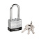 Замок навесной PK-6540L 3 key англ. длинная дужка
