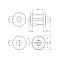 Ручка поворотная BK6.R.DSS201-02 INOX 201 BLACK (с индикатором)