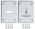 Накладка на сувальдный замок ESC.S-lift+S/K.set (ESC081/082) хром (2шт.)