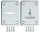 Накладка на сувальдный замок ESC.S-lift+S/K.set (ESC081/082) хром (2шт.)